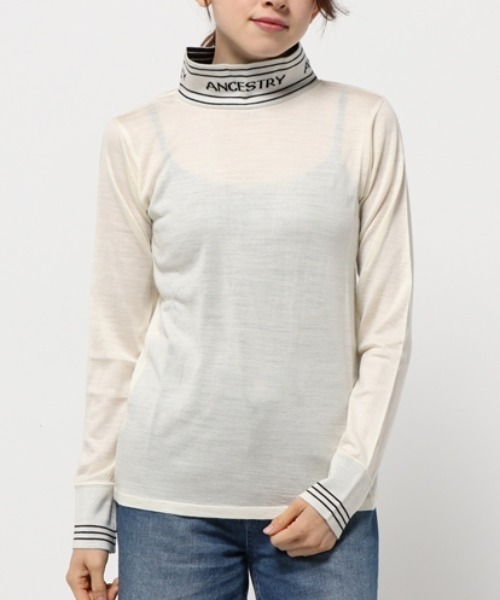 RNA（アールエヌエー）の「M0603 ロゴタートルネック（Tシャツ/カットソー・レディース・オフホワイト/ブラック/レッド・MEDIUM）」の12枚目の写真