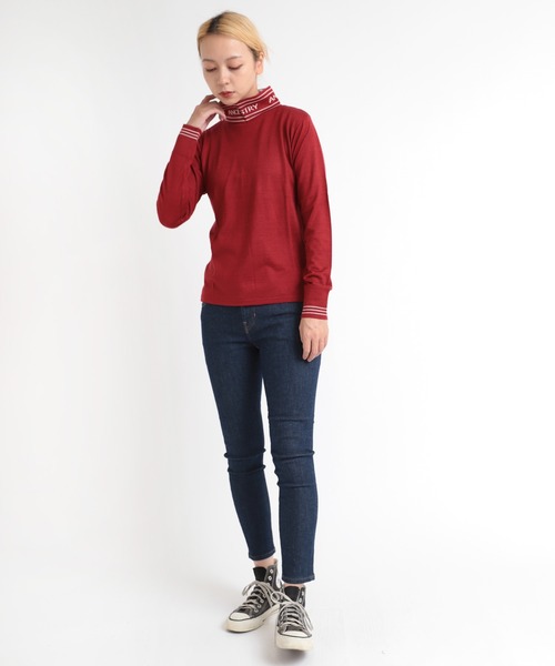 RNA（アールエヌエー）の「M0603 ロゴタートルネック（Tシャツ/カットソー・レディース・オフホワイト/ブラック/レッド・MEDIUM）」の10枚目の写真