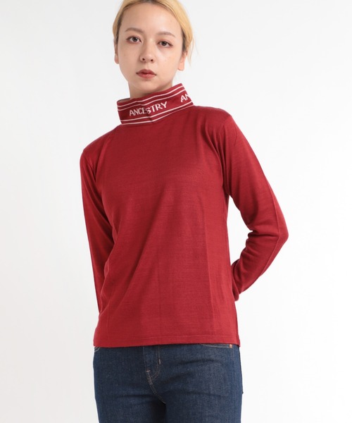 RNA（アールエヌエー）の「M0603 ロゴタートルネック（Tシャツ/カットソー・レディース・オフホワイト/ブラック/レッド・MEDIUM）」の9枚目の写真