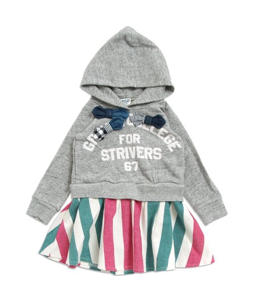 Breeze ブリーズ の パーカーレイヤードワンピース ワンピース Wear