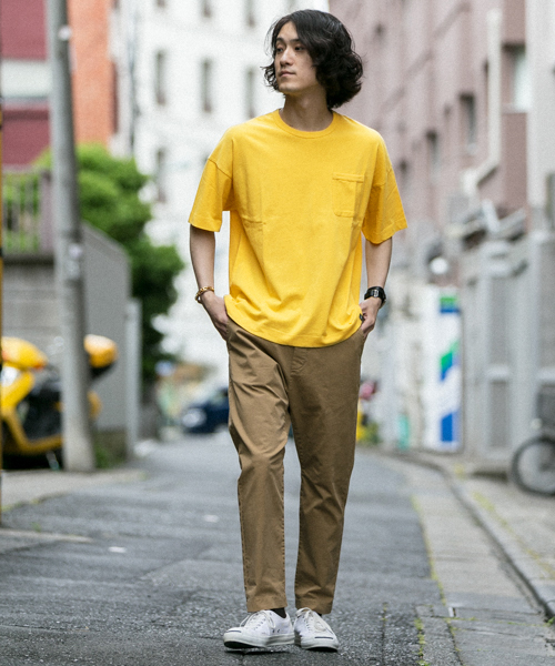 WORK NOT WORK URBAN RESEARCH(ワークノットワークアーバンリサーチ)の「WORK NOT WORK ルーズフィットポケットTee(Tシャツ/カットソー・メンズ・イエロー/ホワイト/ピンク/グリーン/ブルー/ブラック・MEDIUM/SMALL/LARGE)」の22枚目の写真