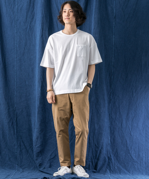 WORK NOT WORK URBAN RESEARCH(ワークノットワークアーバンリサーチ)の「WORK NOT WORK ルーズフィットポケットTee(Tシャツ/カットソー・メンズ・イエロー/ホワイト/ピンク/グリーン/ブルー/ブラック・MEDIUM/SMALL/LARGE)」の14枚目の写真