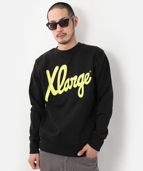 XLARGE（エクストララージ）の「SIGNATURE LOGO CREW NECK（スウェット・メンズ・ブラック/アッシュグレー/オリーブ/ネイビー/バーガンディー・SMALL/MEDIUM/LARGE/X-LARGE）」の2枚目の写真
