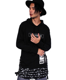 ８(eight) | ロゴ プルオーバー パーカー スウェット ロング丈 (パーカー)