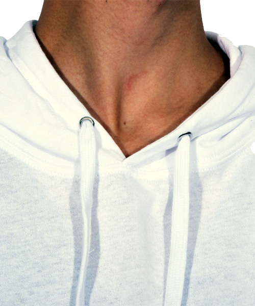 ８(eight)（エイト）の「ロゴ プルオーバー パーカー スウェット ロング丈 （パーカー・メンズ・ホワイト/ブラック・MEDIUM/LARGE）」の15枚目の写真