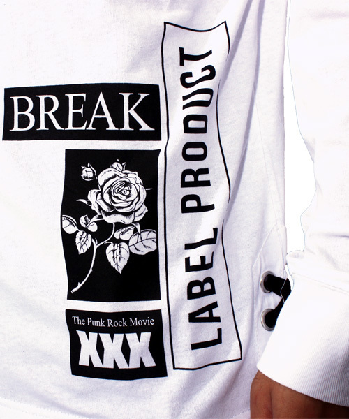 ８(eight)（エイト）の「ロゴ プルオーバー パーカー スウェット ロング丈 （パーカー・メンズ・ホワイト/ブラック・MEDIUM/LARGE）」の4枚目の写真