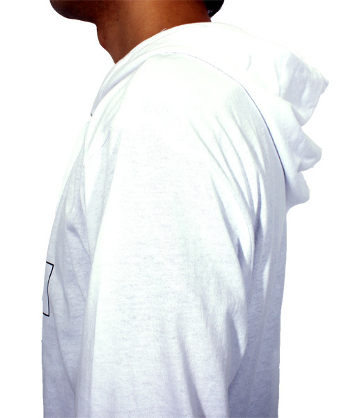 ８(eight)（エイト）の「ロゴ プルオーバー パーカー スウェット ロング丈 （パーカー・メンズ・ホワイト/ブラック・MEDIUM/LARGE）」の20枚目の写真