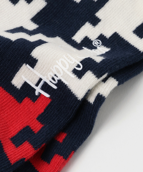 Happy Socks(ハッピーソックス)の「Happy Socks/ハッピーソックス DOGTOOTH/ドッグ トゥース(ソックス/靴下・メンズ・ホワイト/ライトブルー/ブルー/グレー・41/36)」の6枚目の写真