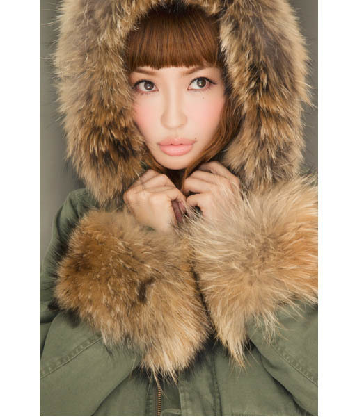 LOVE GIRLS MARKET（ラブ ガール マーケット）の「HR JQ ARMY（モッズコート・レディース・カーキ系/ブラック系/ベージュ系・SMALL/MEDIUM）」の4枚目の写真