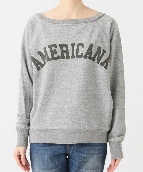 AMERICANA(アメリカーナ)の「AMERICANA SWEAT(スウェット・レディース・グレー/カーキ・FREE)」の3枚目の写真