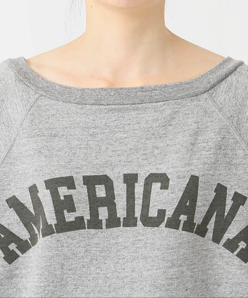 AMERICANA(アメリカーナ)の「AMERICANA SWEAT(スウェット・レディース・グレー/カーキ・FREE)」の6枚目の写真