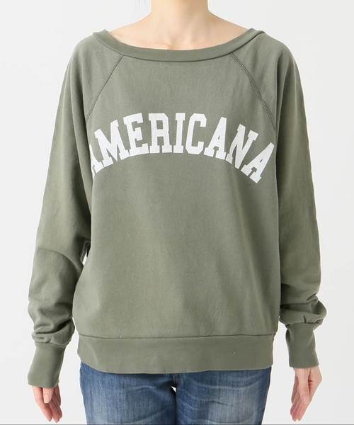 Americana スウェット AMERICANA/アメリカーナ】 CUT OFF クルーネック スウェット