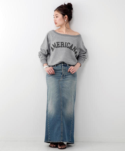 AMERICANA(アメリカーナ)の「AMERICANA SWEAT(スウェット・レディース・グレー/カーキ・FREE)」の7枚目の写真