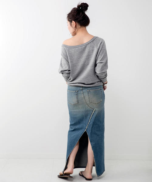 AMERICANA(アメリカーナ)の「AMERICANA SWEAT(スウェット・レディース・グレー/カーキ・FREE)」の9枚目の写真