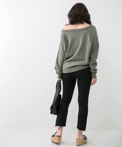 AMERICANA(アメリカーナ)の「AMERICANA SWEAT(スウェット・レディース・グレー/カーキ・FREE)」の5枚目の写真