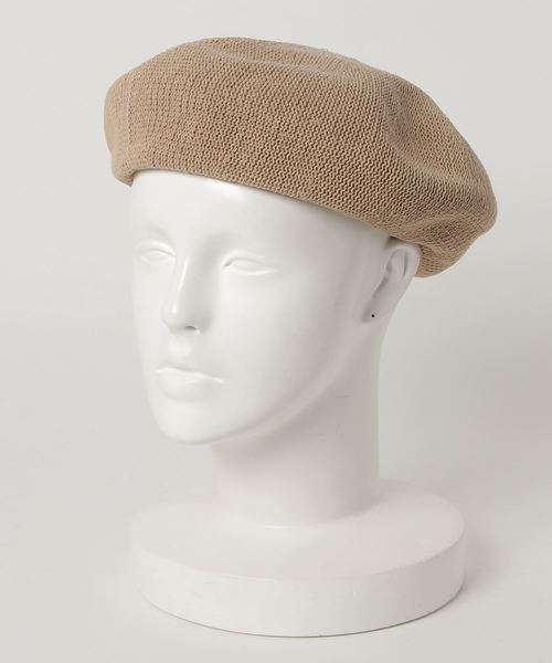 un dix cors（アンディコール）の「コットンミックス成型ベレー帽（ハンチング/ベレー帽・レディース・ブラック/グレー/ベージュ/ピンク・ﾌﾘ-）」の3枚目の写真