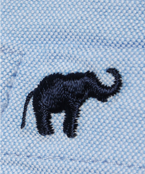 green label relaxing（グリーンレーベルリラクシング）の「◎C クレイジーホール シャツ ロングスリーブ（シャツ/ブラウス・キッズ・ホワイト/ライトブルー・XS/95/S/105/M/115/L/125/XL/135）」の8枚目の写真