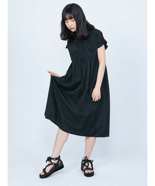 merry jenny（メリージェニー）の「チャイナボタンワンピース（ワンピース・レディース・オフホワイト/ブラック/ピンク・FREE）」の8枚目の写真