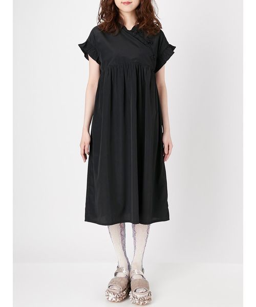 merry jenny（メリージェニー）の「チャイナボタンワンピース（ワンピース・レディース・オフホワイト/ブラック/ピンク・FREE）」の5枚目の写真