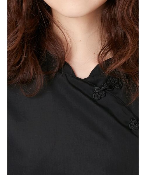 merry jenny（メリージェニー）の「チャイナボタンワンピース（ワンピース・レディース・オフホワイト/ブラック/ピンク・FREE）」の12枚目の写真