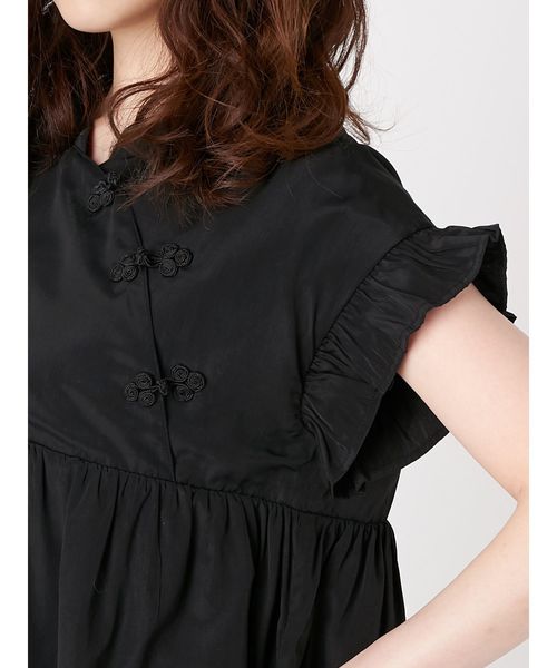 merry jenny（メリージェニー）の「チャイナボタンワンピース（ワンピース・レディース・オフホワイト/ブラック/ピンク・FREE）」の9枚目の写真