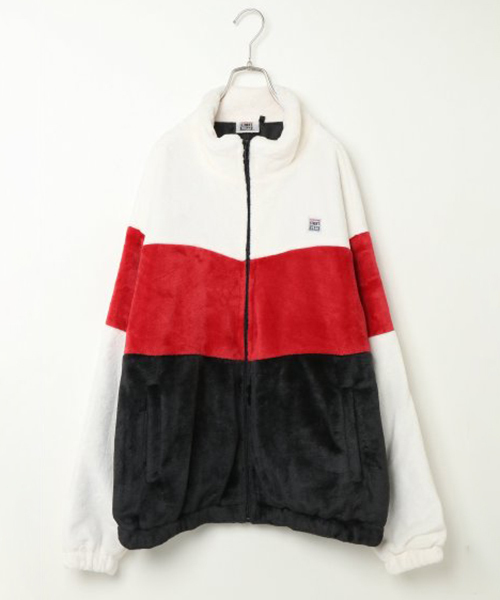 VISION STREET WEAR（ヴィジョンストリートウェア）の「VISION ボア切り替えジャケット（ブルゾン・メンズ・オフホワイト/ブラック/コーラル・M/L）」の10枚目の写真