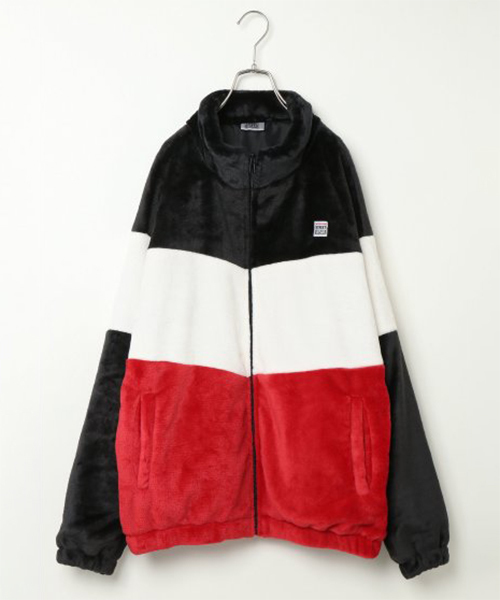 VISION STREET WEAR（ヴィジョンストリートウェア）の「VISION ボア切り替えジャケット（ブルゾン・メンズ・オフホワイト/ブラック/コーラル・M/L）」の11枚目の写真