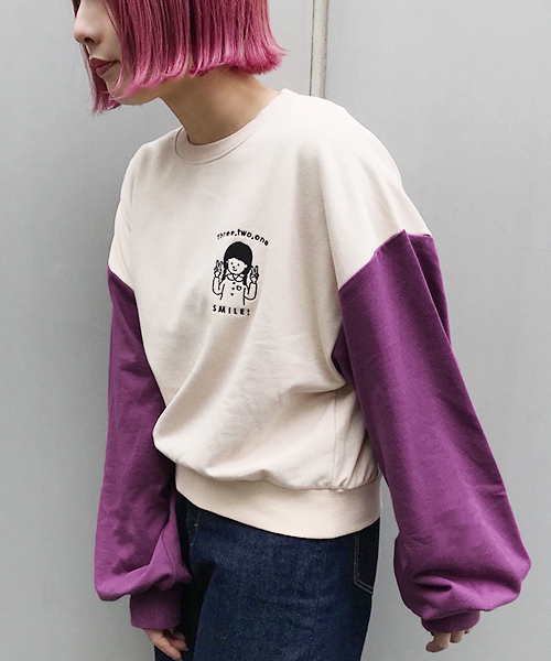 apres jour（アプレジュール）の「女の子刺繍スウェット【ZOZOTOWN限定アイテム】（スウェット・レディース・パープル/ネイビー/グリーン/モカ・フリー）」の21枚目の写真