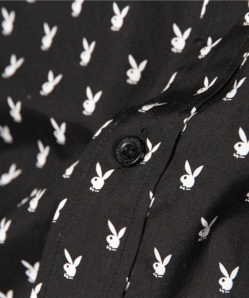 HYSTERIC GLAMOUR（ヒステリックグラマー）の「RABBITHEAD DOTS総柄 長袖ボタンダウンSH（シャツ/ブラウス・メンズ・ホワイト系その他/ブラック系その他・SMALL/MEDIUM/LARGE）」の5枚目の写真