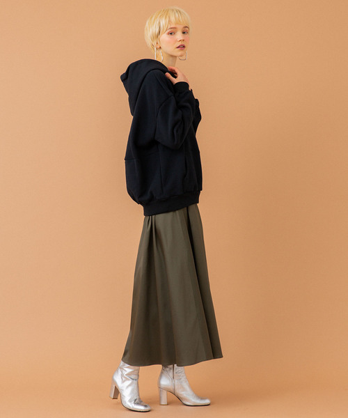 UNITED TOKYO（ユナイテッドトウキョウ）の「ルーセント裏毛パーカー（パーカー・レディース・ブラック/ベージュ/オレンジ/ミント/アイボリー/ホワイト・1）」の14枚目の写真