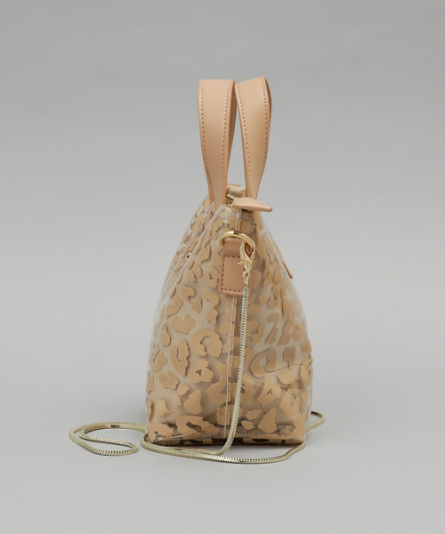 DISCOAT（ディスコート）の「クリアチェーンショルダーバッグ（ショルダーバッグ・レディース・ホワイト/ベージュ/ラベンダー・FREE）」の4枚目の写真