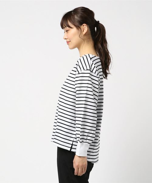 VENCEEXCHANGE(ヴァンスエクスチェンジ)の「ビッグシルエットプルオーバー(Tシャツ/カットソー・レディース・ブラック/ベージュ/オフホワイト・FREE)」の5枚目の写真