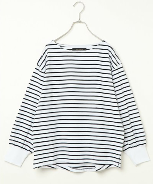 VENCEEXCHANGE(ヴァンスエクスチェンジ)の「ビッグシルエットプルオーバー(Tシャツ/カットソー・レディース・ブラック/ベージュ/オフホワイト・FREE)」の3枚目の写真