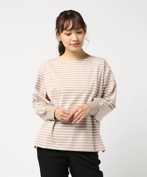 VENCEEXCHANGE(ヴァンスエクスチェンジ)の「ビッグシルエットプルオーバー(Tシャツ/カットソー・レディース・ブラック/ベージュ/オフホワイト・FREE)」の8枚目の写真