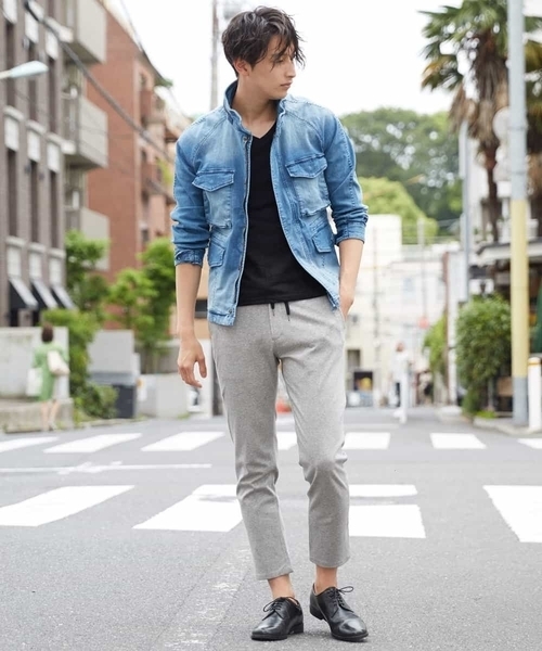 MK MICHEL KLEIN HOMME （エムケーミッシェルクランオム）の「ブルゾン（ヴィンテージデニム）（ブルゾン・メンズ・ライトブルー/ブルー・46/48/51）」の4枚目の写真