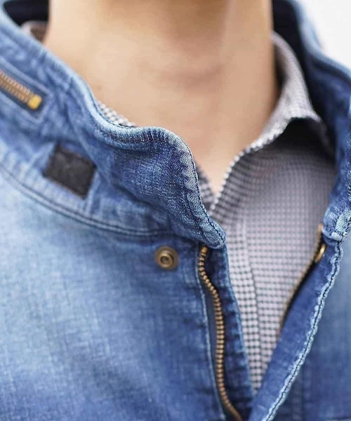 MK MICHEL KLEIN HOMME （エムケーミッシェルクランオム）の「ブルゾン（ヴィンテージデニム）（ブルゾン・メンズ・ライトブルー/ブルー・46/48/51）」の11枚目の写真