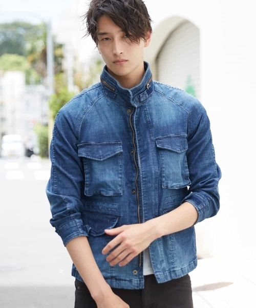 MK MICHEL KLEIN HOMME （エムケーミッシェルクランオム）の「ブルゾン（ヴィンテージデニム）（ブルゾン・メンズ・ライトブルー/ブルー・46/48/51）」の15枚目の写真