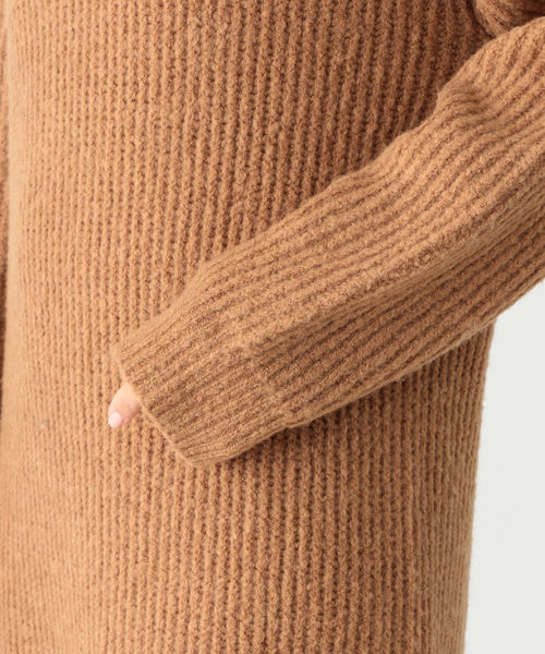 予約販売 BEAMS by B:MING / Vネックワンピース ヤク混 43656078
