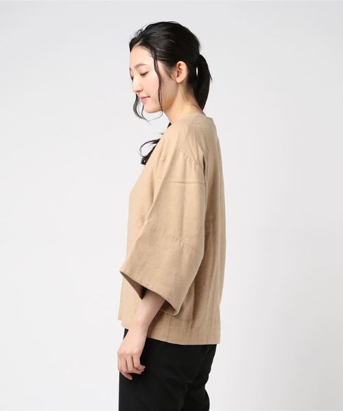 House_Commune（ハウスコミューン）の「【House_Commune】Raised Cotton Pullover（シャツ/ブラウス・レディース・ライトグレー/ベージュ・0）」の3枚目の写真