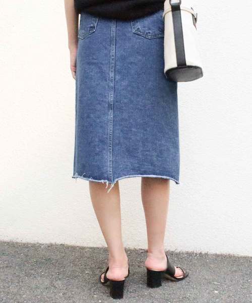 MODE ROBE（モードローブ）の「デニムスカート（デニムスカート・レディース・アイボリー/ブルー/ライトブルー・M/L/S）」の12枚目の写真