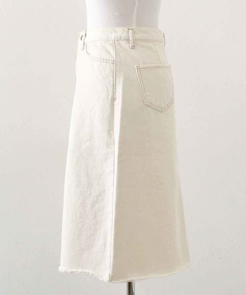 MODE ROBE（モードローブ）の「デニムスカート（デニムスカート・レディース・アイボリー/ブルー/ライトブルー・M/L/S）」の5枚目の写真