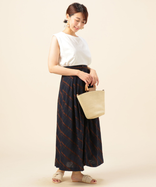 Doux archives Hamac(ドゥアルシーヴ アマーク)の「チェック前ボタンマキシスカート(スカート・レディース・ネイビー/ベージュ・MEDIUM/SMALL)」の11枚目の写真