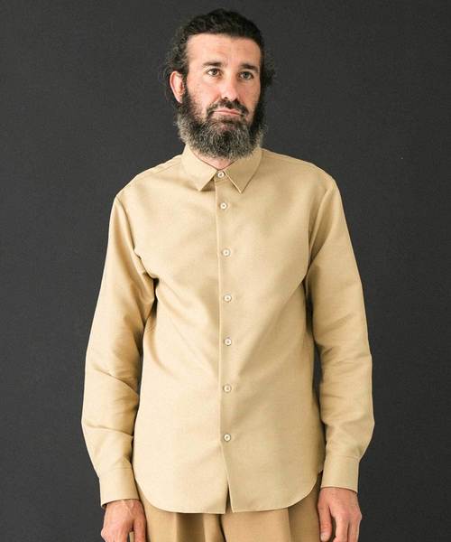 UNITED TOKYO（ユナイテッドトウキョウ）の「ダブルクロスレギュラーカラー（シャツ/ブラウス・メンズ・ベージュ/ネイビー/ホワイト・1/2/3）」の14枚目の写真