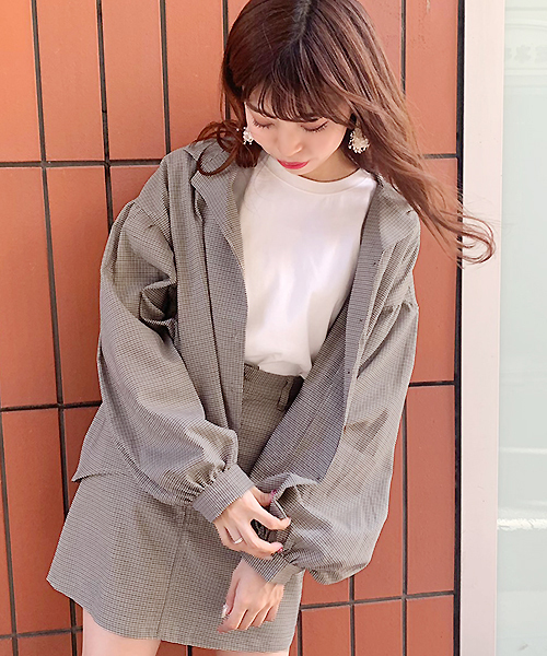 apres jour（アプレジュール）の「チェック袖ボリュームブラウス【ZOZOTOWN限定アイテム】（シャツ/ブラウス・レディース・ダークブラウン/ベージュ/カーキ・フリー）」の3枚目の写真