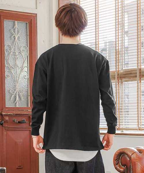 KANGOL(カンゴール)の「MinoriTY別注KANGOL(カンゴール)/裾スピンドルロングTシャツ ビッグシルエット 韓国(Tシャツ/カットソー・メンズ・ホワイト/ブラック/ベージュ/グリーン・M/L)」の10枚目の写真