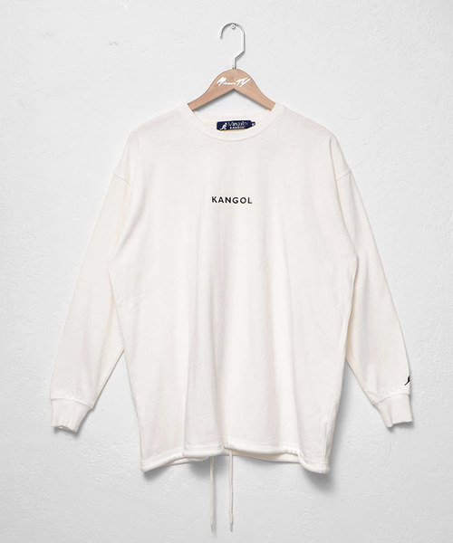 KANGOL(カンゴール)の「MinoriTY別注KANGOL(カンゴール)/裾スピンドルロングTシャツ ビッグシルエット 韓国(Tシャツ/カットソー・メンズ・ホワイト/ブラック/ベージュ/グリーン・M/L)」の11枚目の写真