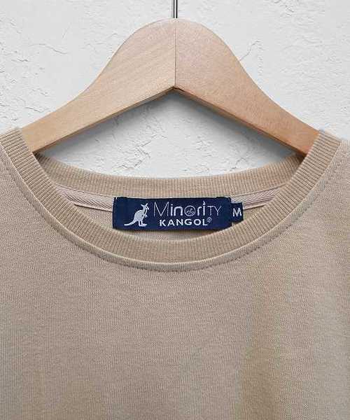 KANGOL(カンゴール)の「MinoriTY別注KANGOL(カンゴール)/裾スピンドルロングTシャツ ビッグシルエット 韓国(Tシャツ/カットソー・メンズ・ホワイト/ブラック/ベージュ/グリーン・M/L)」の15枚目の写真