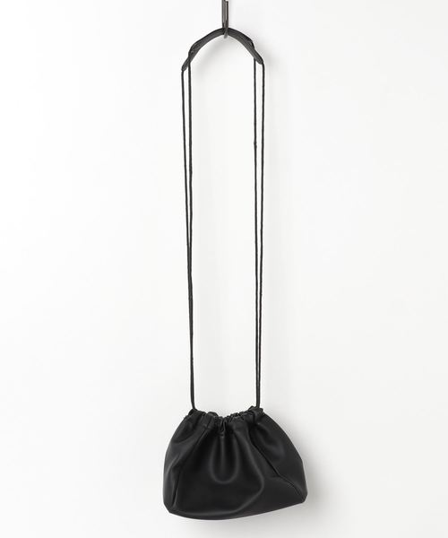 WEGO（ウィゴー）の「WEGO VINTAGE/巾着バッグ（ショルダーバッグ・レディース・ブラック/グリーン/アイボリー・FREE）」の6枚目の写真