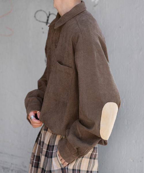 kutir（クティール）の「エルボーパッチルーズシャツ（シャツ/ブラウス・メンズ・ダークブラウン/ブラウン・LARGE/MEDIUM）」の15枚目の写真