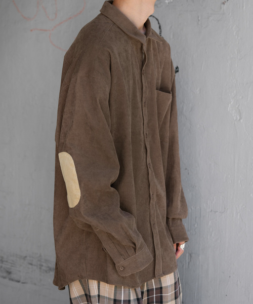 kutir（クティール）の「エルボーパッチルーズシャツ（シャツ/ブラウス・メンズ・ダークブラウン/ブラウン・LARGE/MEDIUM）」の19枚目の写真